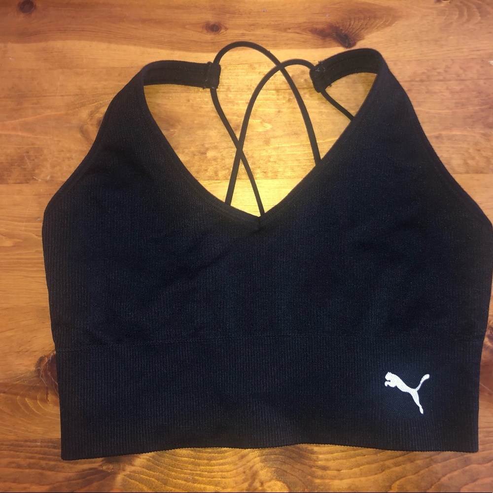 Black RacerBack Puma Sports Bra